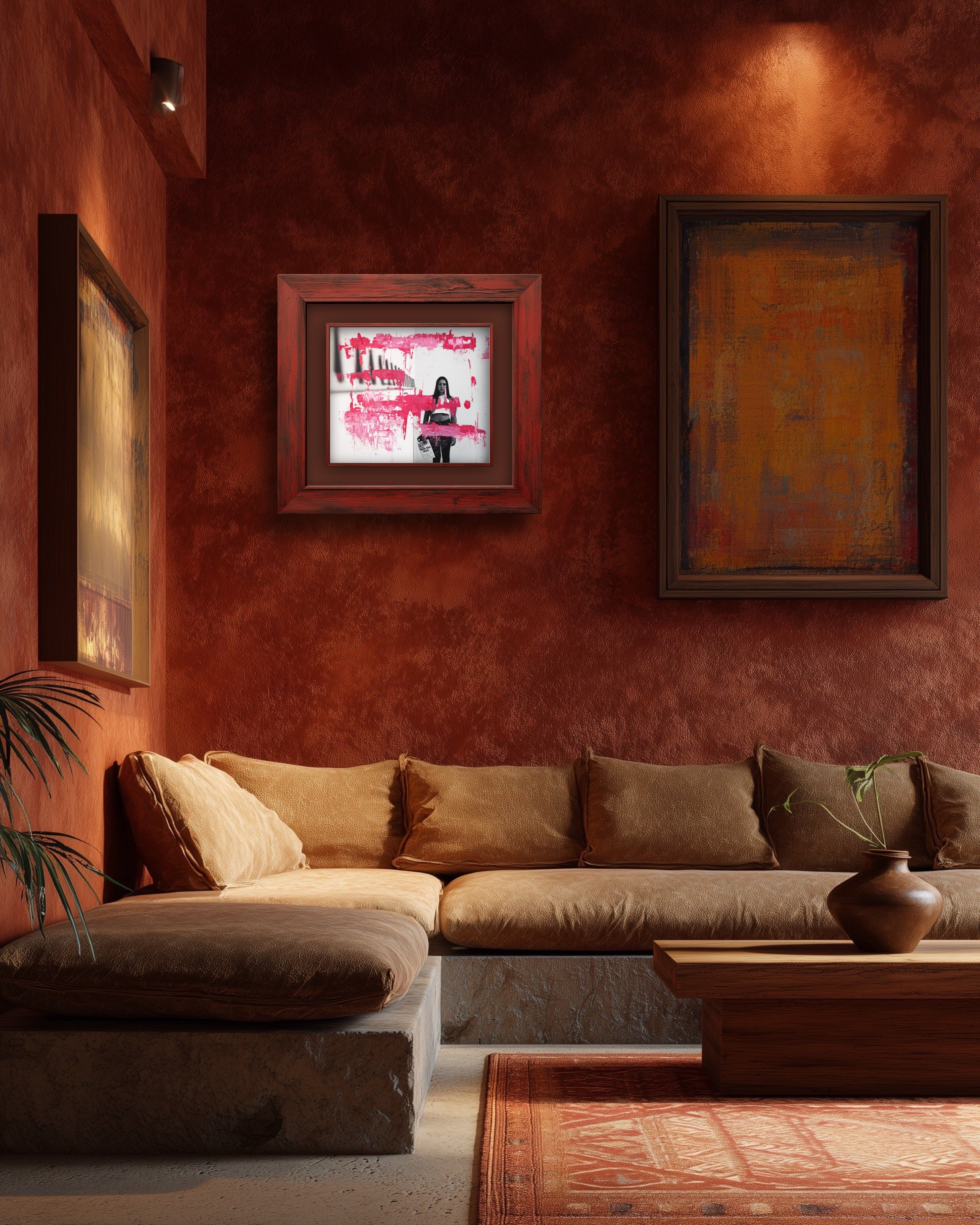 B000) Affiche Encadrée (Mona Le Premier) / Framed Poster Print (Mona The First)
