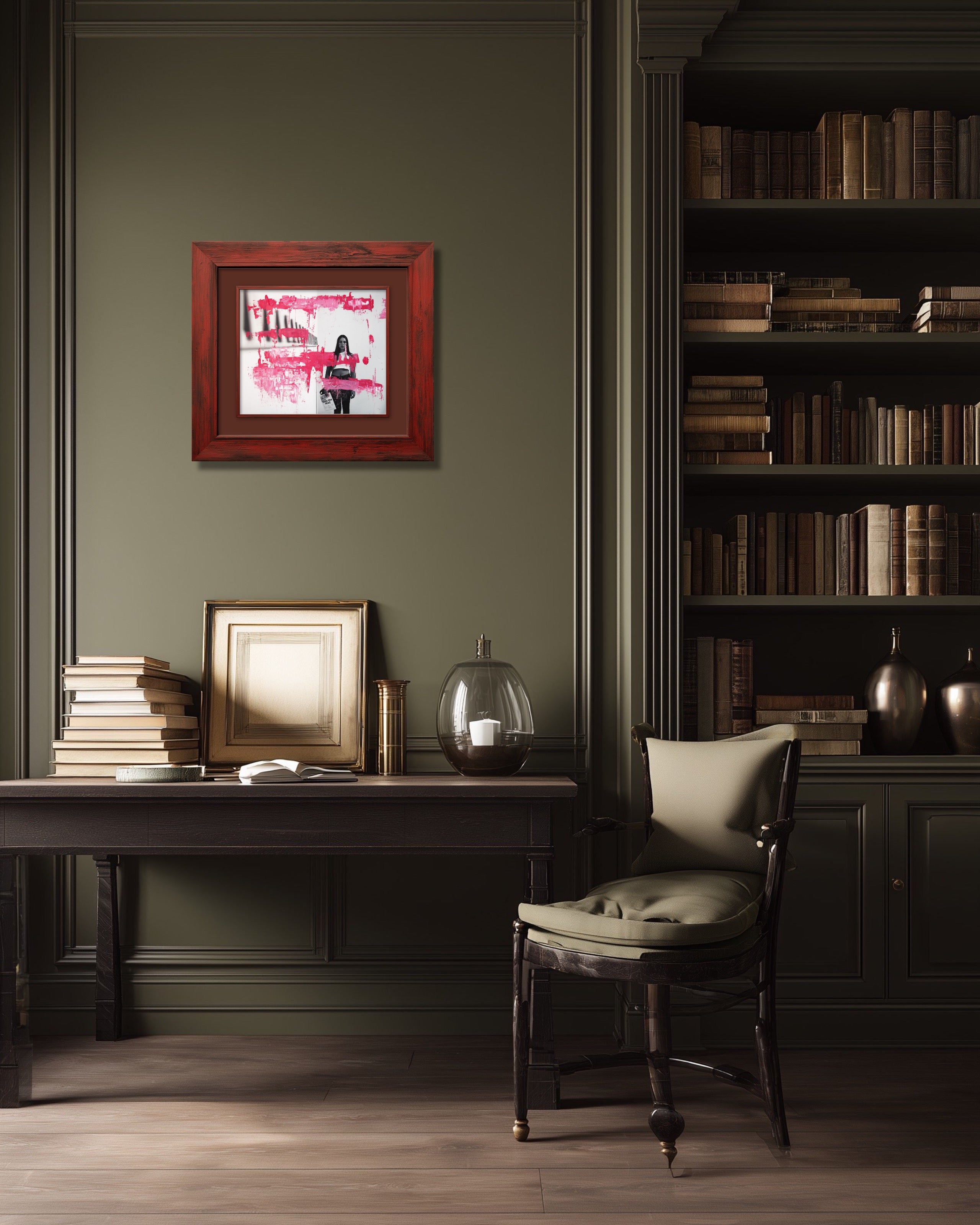 B000) Affiche Encadrée (Mona Le Premier) / Framed Poster Print (Mona The First)
